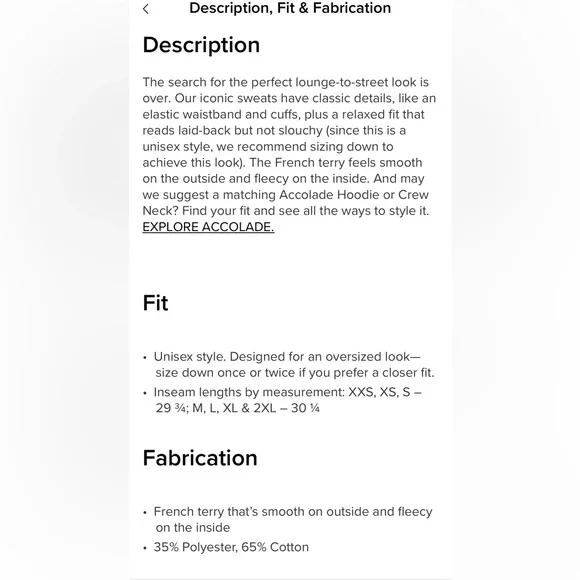 ALO Yoga Accolade Sweatpants in Charcoal Green. Size Small. - Picture 7 of 7